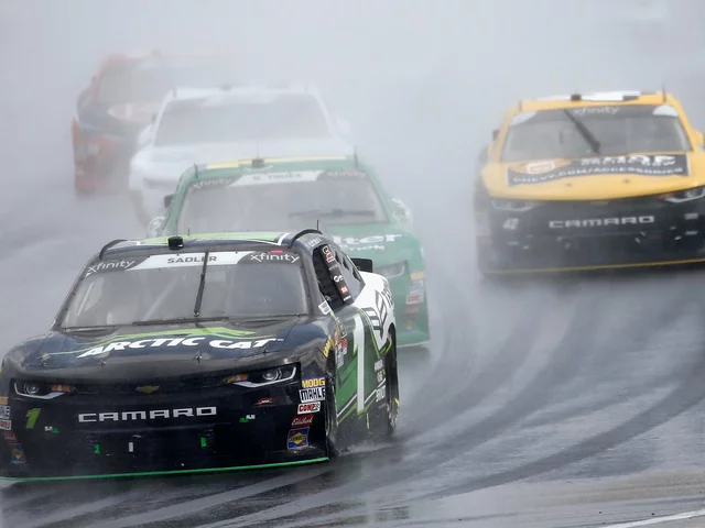 Do auto races take place in the rain?